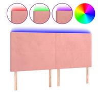 Tête de Lit à LED Gris Clair 100x5x118/128 cm Velours Meuble de Chambre vidaXL