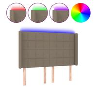 Hoofdbord LED 147x16x118/128 cm stof taupe3124050