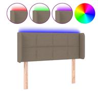 Tête de Lit à LED Gris Clair 83x16x78/88 cm Tissu Meuble de Chambre vidaXL