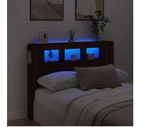 vidaXL Tête de Lit à LED, Tête de Cadre de Lit, Accessoire de Lit Double, Meuble de Chambre à Coucher Maison Intérieur, 837350