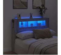 vidaXL Tête de Lit à LED Tête de Cadre de Lit Accessoire de Lit Double Meuble de Chambre à Coucher Maison Intérieur 837349