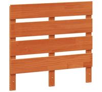 vidaXL Tête de Lit, Accessoire de Lit avec Pieds, Tête de Cadre de Lit, Meuble de Chambre à Coucher, Cire Marron 90 cm Bois Massif de Pin