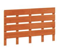 vidaXL Tête de Lit, Accessoire de Lit avec Pieds, Tête de Cadre de Lit, Meuble de Chambre à Coucher, Cire Marron 135 cm Bois Massif de Pin