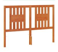 vidaXL Tête de lit 140 cm Cire marron Bois massif de pin avec pieds