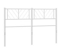 Vidaxl Tête De Lit Métal Blanc 120 Cm Blanc