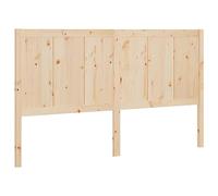 vidaXL Tête de Lit Accessoire de Lit Double Meuble de Chambre à Coucher Tête de Cadre de Lit Intérieur 155,5x4x100 cm Bois Massif de Pin