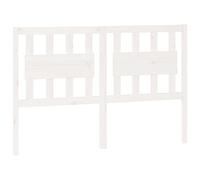 vidaXL Tête de Lit Accessoire de Lit Double Meuble de Chambre à Coucher Tête de Cadre de Lit Intérieur Blanc 140,5x4x100 cm Bois Massif de Pin