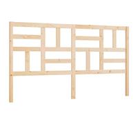 vidaXL Tête de Lit Accessoire de Lit Double Meuble de Chambre à Coucher Tête de Cadre de Lit Intérieur 186x4x104 cm Bois Massif de Pin