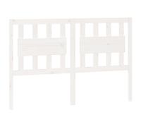 vidaXL Tête de lit double blanc bois massif de pin 140,5x4x100 cm