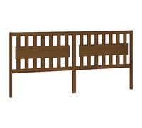 vidaXL Tête de Lit Accessoire de Lit Double Meuble de Chambre à Coucher Tête de Cadre de Lit Intérieur Marron Miel 205,5x4x100 cm Bois Massif de Pin