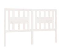 vidaXL Tête de Lit Accessoire de Lit Double Tête de Cadre de Lit Meuble de Chambre à Coucher Intérieur Blanc 146x4x100 cm Bois Massif de Pin