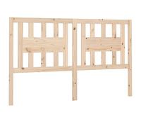 vidaXL Tête de Lit Accessoire de Lit Double Tête de Cadre de Lit Meuble de Chambre à Coucher Intérieur 141x4x100 cm Bois Massif de Pin