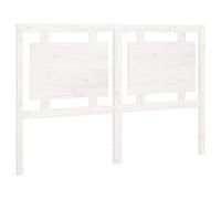vidaXL Tête de Lit Accessoire de Lit Meuble de Chambre à Coucher Tête de Cadre de Lit Double Intérieur Blanc 145,5x4x100 cm Bois Massif de Pin