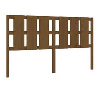 vidaXL Tête de Lit Accessoire de Lit Meuble de Chambre à Coucher Tête de Cadre de Lit Double Intérieur Marron Miel 165,5x4x100 cm Bois Massif de Pin
