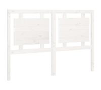 vidaXL Tête de Lit Accessoire de Lit Meuble de Chambre à Coucher Tête de Cadre de Lit Double Intérieur Blanc 140,5x4x100 cm Bois Massif de Pin