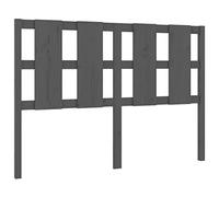 vidaXL Tête de Lit Accessoire de Lit Meuble de Chambre à Coucher Tête de Cadre de Lit Double Intérieur Gris 145,5x4x100 cm Bois Massif de Pin