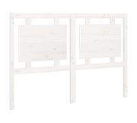 vidaXL Tête de Lit Accessoire de Lit Meuble de Chambre à Coucher Tête de Cadre de Lit Double Intérieur Blanc 140,5x4x100 cm Bois Massif de Pin