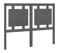 vidaXL Tête de Lit Accessoire de Lit Meuble de Chambre à Coucher Tête de Cadre de Lit Double Intérieur Gris 125,5x4x100 cm Bois Massif de Pin