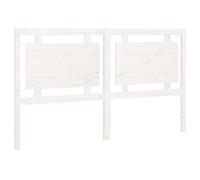 vidaXL Tête de Lit Accessoire de Lit Meuble de Chambre à Coucher Tête de Cadre de Lit Double Intérieur Blanc 165,5x4x100 cm Bois Massif de Pin