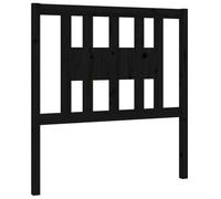 vidaXL Tête de Lit Accessoire de Lit Simple Meuble de Chambre à Coucher Tête de Cadre de Lit Intérieur Noir 96x4x100 cm Bois Massif de Pin