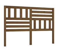 vidaXL Tête de Lit Adulte Double sur Pied pour Chambre à Coucher - Marron Miel 166x4x100 cm en Bois Massif de Pin