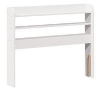 Tête de lit avec étagères blanc 100 cm bois massif de pin, tête de lit en bois, tête de lit avec rangement, tête de 850960