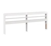 vidaXL Tête de lit 850942 blanc 180 cm en pin massif avec étagères et rangement