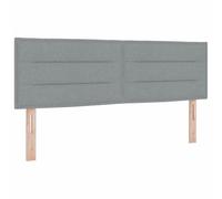vidaXL Headboard de Design Lines Gris Clair 160 cm en Tissu