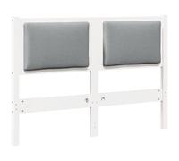 vidaXL Tête de lit Autre Blanc 120 cm Bois Massif en pin, Décor de Chambre Minimaliste, Design Pratique avec tête de lit en Bois Massif, Style Contemporain en pin