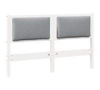 vidaXL Tête de lit Autre Blanc 140 cm Bois massif en pin