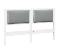 vidaXL Tête de lit Autre 140 cm Blanc – Bois massif en pin