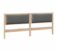 vidaXL Tête de lit Autre Marron 180 cm Bois massif en pin