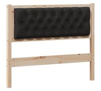 vidaXL Tête de lit Autre Marron et noir 100 cm Bois massif en pin
