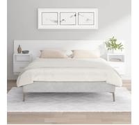 vidaXL Tête de lit avec armoires Blanc Bois d'ingénierie 3115716