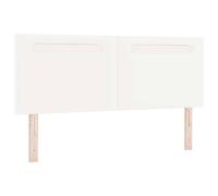 vidaXL Tête de lit Design Simple Blanc Pur 160 cm en Cuir Synthétique