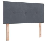 vidaXL Tête de lit avec des lumières à LED Gris 100 cm Velours, Chambre, Tête de lit Moderne, Cadre de lit LED, Douillet, Décor élégant, Meubles minimalistes, Capitonné