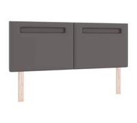 vidaXL Tête de lit Design Simple Gris 160 cm en Cuir synthétique