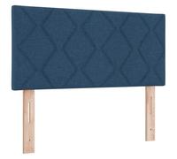 vidaXL Tête de lit avec des lumières à LED Réglable Bleu 100 cm Tissu, Déco de Chambre Moderne, Cadre de lit rectangulaire, tête de lit en Tissu, idées d'intérieur Tendance