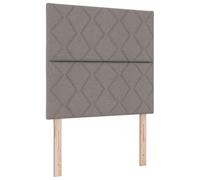 vidaXL Tête de lit avec des lumières à LED Réglable Taupe 100 cm Tissu, Déco de Chambre Moderne, Cadre de lit rectangulaire, tête de lit en Tissu, idées d'intérieur Tendance