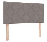 vidaXL Tête de lit avec des lumières à LED Réglable Taupe 100 cm Tissu, Déco de Chambre Moderne, Cadre de lit rectangulaire, tête de lit en Tissu, idées d'intérieur Tendance