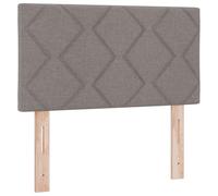 vidaXL Tête de lit avec des lumières à LED Réglable Taupe 80 cm Tissu, Déco de Chambre Moderne, Cadre de lit rectangulaire, tête de lit en Tissu, idées d'intérieur Tendance