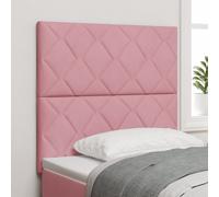 vidaXL Tête de lit avec design blocs diamants rose 100 cm en velours, vidaXL Tête de lit avec design blocs diamants rose 200 cm en velours