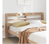 vidaXL Tête de lit avec étagères 135 cm en bois massif de pin marron