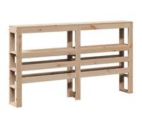 Vidaxl Tête De Lit Avec Étagères 160 Cm Bois Massif De Pin Marron