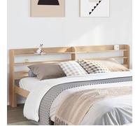 vidaXL Tête de lit 180 cm en bois massif de pin avec étagères et rangement Marron