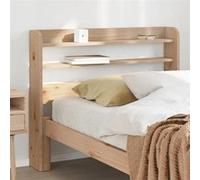 Tête de lit vidaXL en Bois Massif de pin avec Étagères 75 cm et Rangement sur Pied