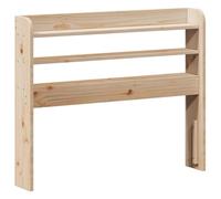 Vidaxl Tête De Lit Avec Étagères 90 Cm Bois Massif De Pin Marron