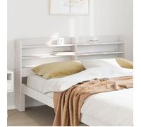 vidaXL Tête de lit avec étagères blanc 140 cm bois massif de pin 850951