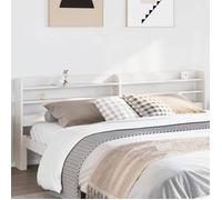 vidaXL Tête de lit 850942 blanc 180 cm en pin massif avec étagères et rangement