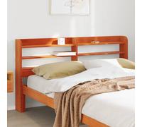 Vidaxl Tête De Lit Avec Étagères Marron Cire 135 Cm Bois Massif De Pin Marron